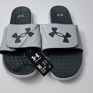 Under Armour UA M IGNITE PRO SL Gray Slide Sandals